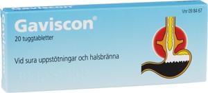 Gaviscon, tuggtablett 20 st produkt bild