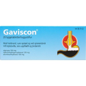 Gaviscon tyggetabletter - 20 stk produktbillede