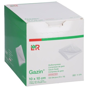 GAZIN Mullkomp.10x10 cm steril 12fach Produktbild