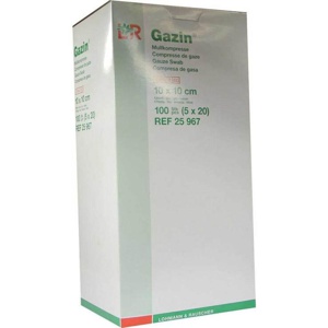 GAZIN Mullkomp.10x10 cm steril 12fach Produktbild