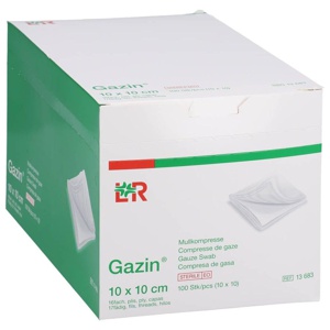 GAZIN Mullkomp.10x10 cm steril 16fach Produktbild