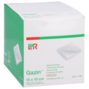 GAZIN Mullkomp.10x10 cm steril 8fach Produktbild