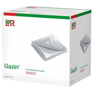 GAZIN Mullkomp.10x10 cm steril 8fach Produktbild