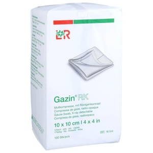 GAZIN Mullkomp.10x10 cm unsteril 12fach RK Produktbild