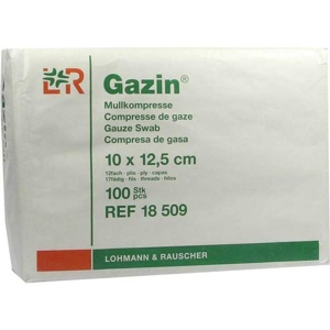 GAZIN Mullkomp.10x12,5 cm unsteril 12fach Op Produktbild