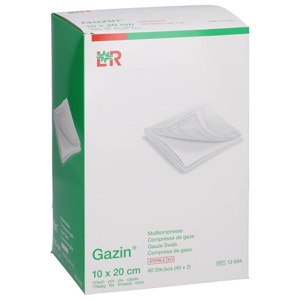 GAZIN Mullkomp.10x20 cm steril 12fach Produktbild