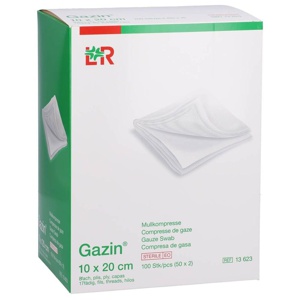 GAZIN Mullkomp.10x20 cm steril 8fach Produktbild