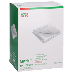 GAZIN Mullkomp.10x20 cm steril 8fach Produktbild