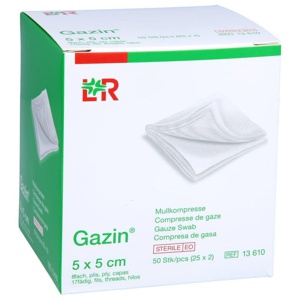 GAZIN Mullkomp.5x5 cm steril 8fach Produktbild