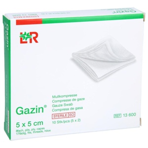 GAZIN Mullkomp.5x5 cm steril 8fach Produktbild