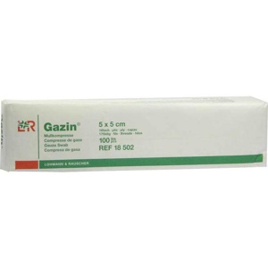 GAZIN Mullkomp.5x5 cm unsteril 16fach Op Produktbild