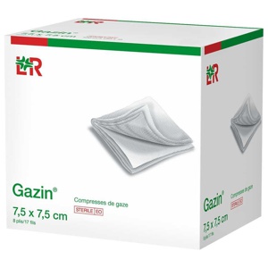 GAZIN Mullkomp.7,5x7,5 cm steril 8fach Produktbild
