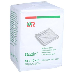 GAZIN Mullkomp.10x10 cm unsteril 8fach Op Produktbild