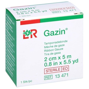 MULLBINDEN z.Tamponade steril 2 cmx5 m Produktbild