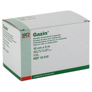 GAZIN Verbandmull 10 cmx5 m 4fach gerollt Produktbild