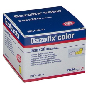 GAZOFIX color Fixierbinde kohäsiv 6 cmx20 m gelb Produktbild