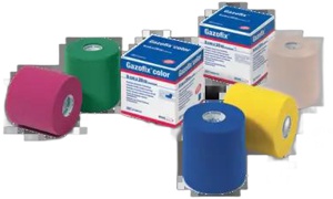 GAZOFIX color Fixierbinde kohäsiv 6 cmx20 m grün Produktbild