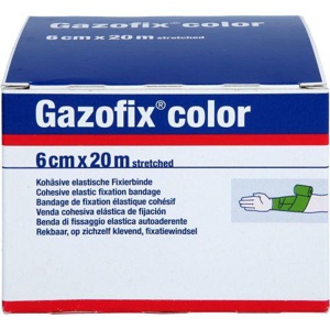 GAZOFIX color Fixierbinde kohäsiv 6 cmx20 m grün Produktbild
