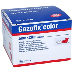 GAZOFIX color Fixierbinde kohäsiv 6 cmx20 m pink Produktbild