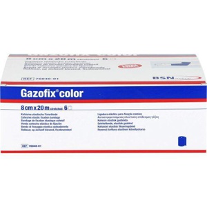 GAZOFIX color Fixierbinde kohäsiv 8 cmx20 m blau Produktbild
