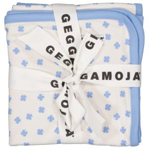 Geggamoja Babyfilt Bambu Mini Klöver Blå produkt bild
