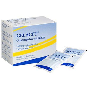 Gelacet Nahrungsergänzungsmittel mit Biotin 21 St Pulver Produktbild