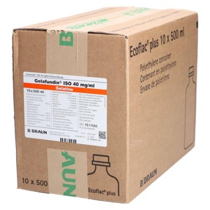 GELAFUNDIN ISO 40 mg/ml Ecoflac plus Infusionslsg. Produktbild