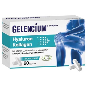 GELENCIUM Hyaluron Kollagen 60 St Kapseln Produktbild
