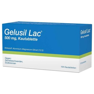 Gelusil Lac Kautabletten, 100 St Kautabletten Produktbild