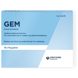 Gem pulver til mikstur 10x10 g produktbilde