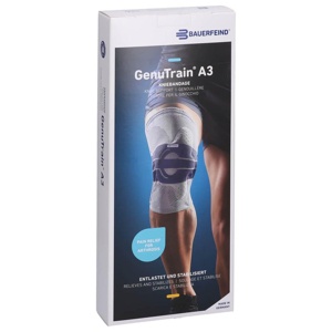 GENUTRAIN A3 Kniebandage links Gr.3 natur pink Produktbild