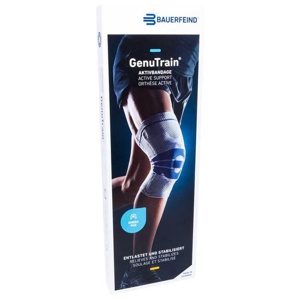 Genutrain Kniebandage Comfort Größe 3 schwarz, 1 St Bandage Produktbild