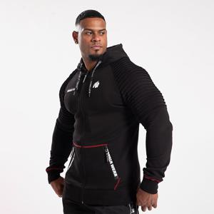 Georgia Zipped Hoodie Black produkt bild