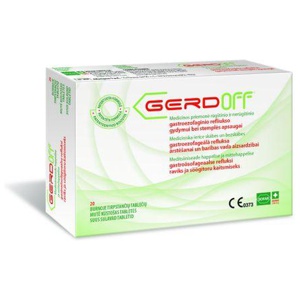 Gerdoff refluksivastased närimistabletid N20 toote pilt