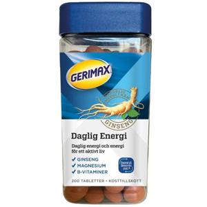 Gerimax Daglig Energi 200 tabletter produkt bild