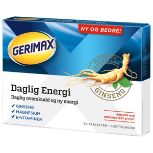 Gerimax Daglig energi tabletter 90 stk produktbilde