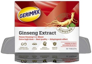 Gerimax Ginseng ženšenni ekstrakt tbl 200mg N30 toote pilt