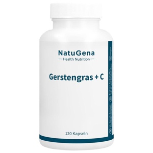 Gerstengras + Vitamin C gepuffert vegan Kapseln, 120 St Kapseln Produktbild
