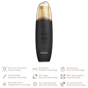GESKE MicroCurrent Skin Scrubber & Blackhead Remover 9 in 1 Gray produktbillede