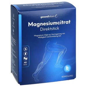GESUND LEBEN Magnesiumcitrat Direktstick Pulver Produktbild