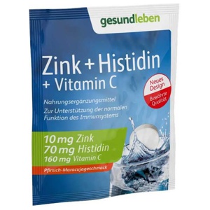 Gesund Leben Zink + Histidin + Vitamin C Brausetabletten, 150 St Brausetabletten Produktbild
