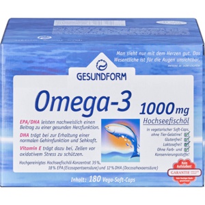 GESUNDFORM Omega-3 1000 mg Kapseln Produktbild