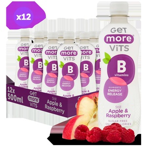 Get More B Vitamins Still Apple & Raspberry 12x500ml product image