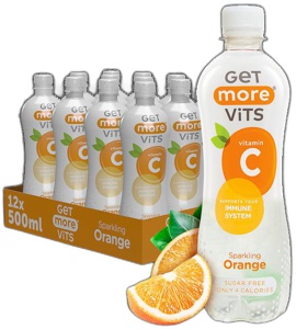 Get More Vits Vitamin C 12x500ml Sparkling Orange product image