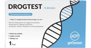 Drogtest via urin för 4 vanliga droger produkt bild