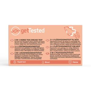 GetTested 3-i-1 Fästingsjukdomstest för Hästar produkt bild