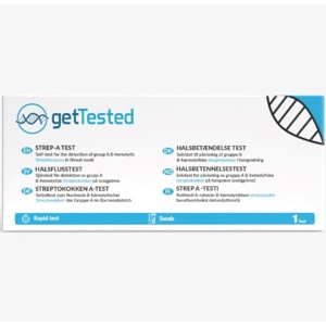 GetTested Halsbetændelse Test 1 stk produktbillede