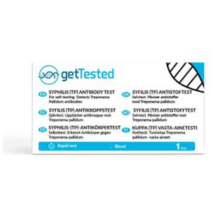 GetTested Syfilistest Treponema Pallidum IgG/IgM Snabbtest/självtest 1 st produkt bild