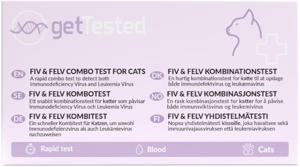 GetTested Viruskombo FIV & FeLV Test För Katt Snabbtest/självtest 1 st produkt bild
