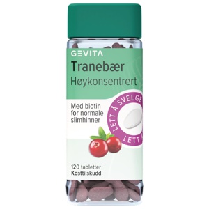Gevita Tranebær Høykonsentrert tabletter 120 stk produktbilde